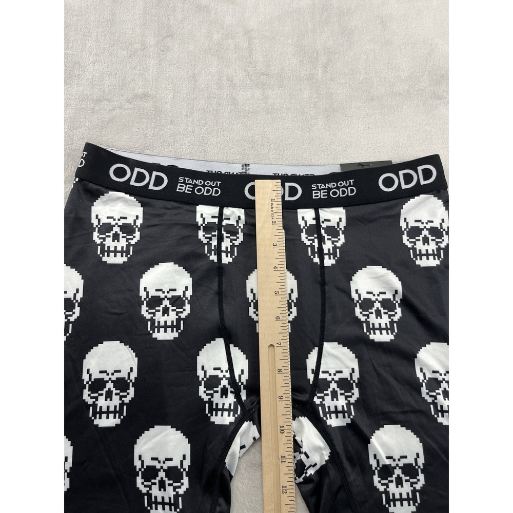 STAND OUT BE ODD Boxer Briefs Men Extra Large White Black Skulls Underwear - Picture 6 of 11